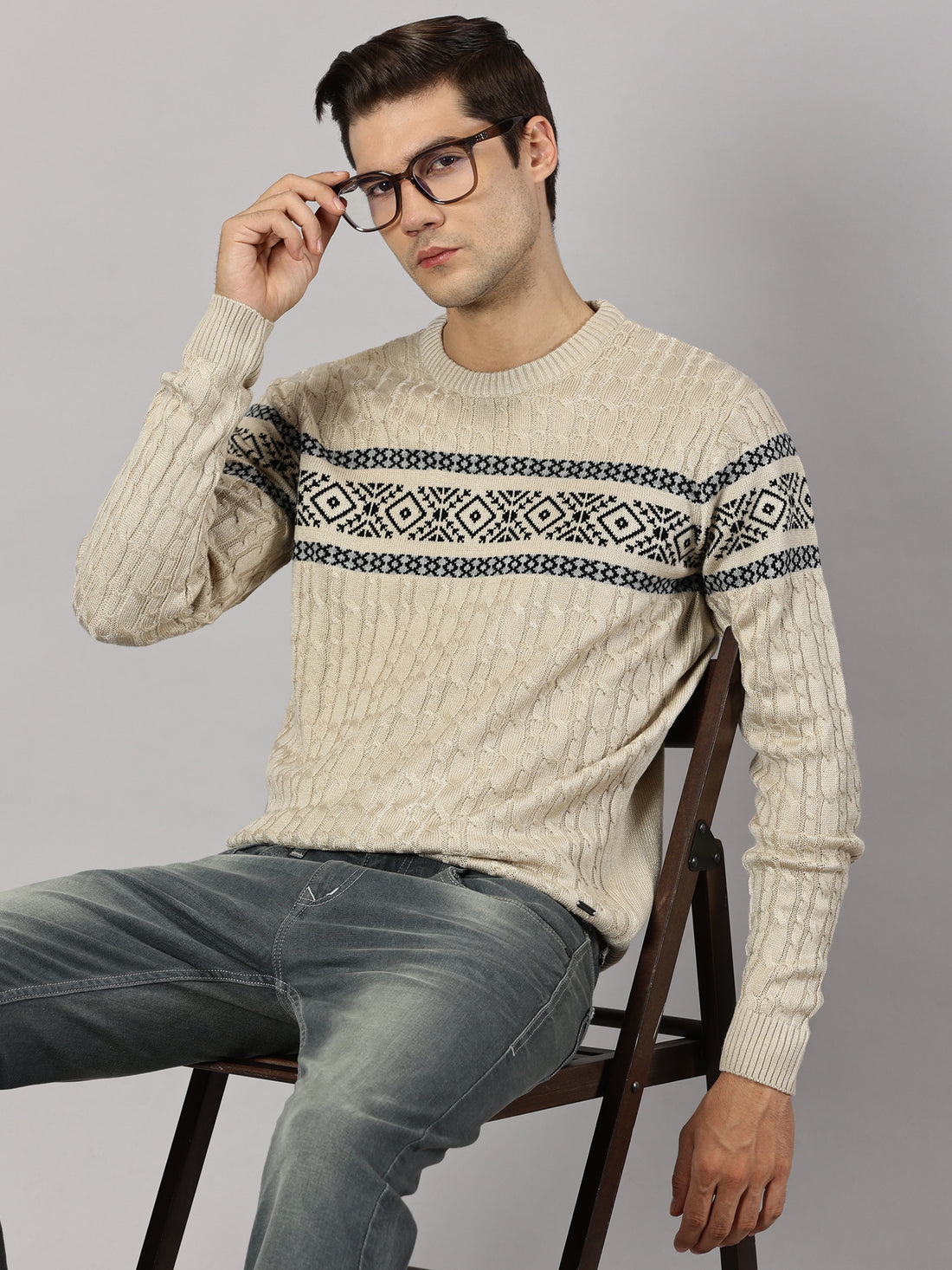 Vanilla Fair Isle Sweater