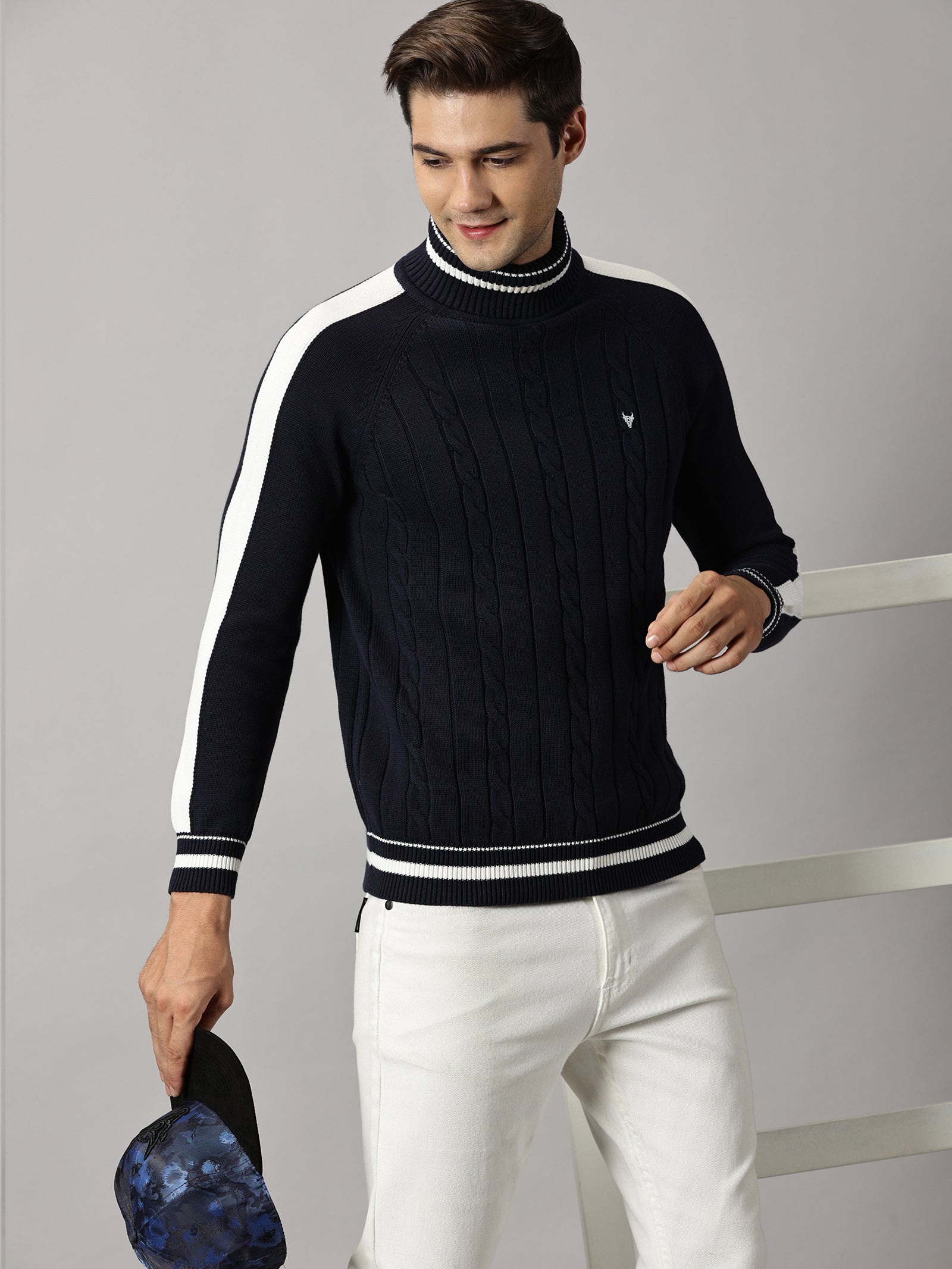 Signature Cable Knit Turtle Neck Sweater