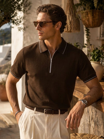 The Heritage Zipper Polo