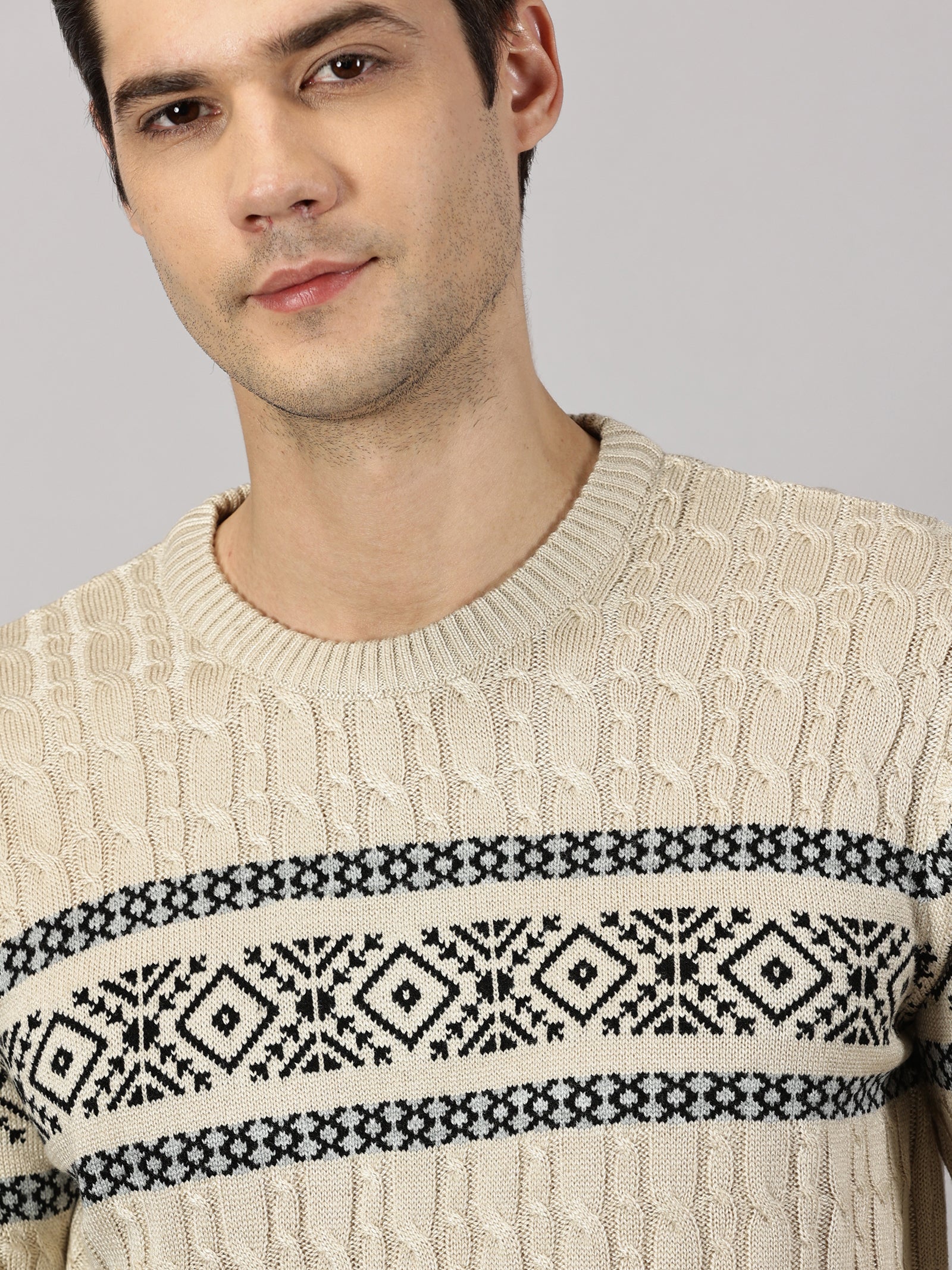 Vanilla Fair Isle Sweater