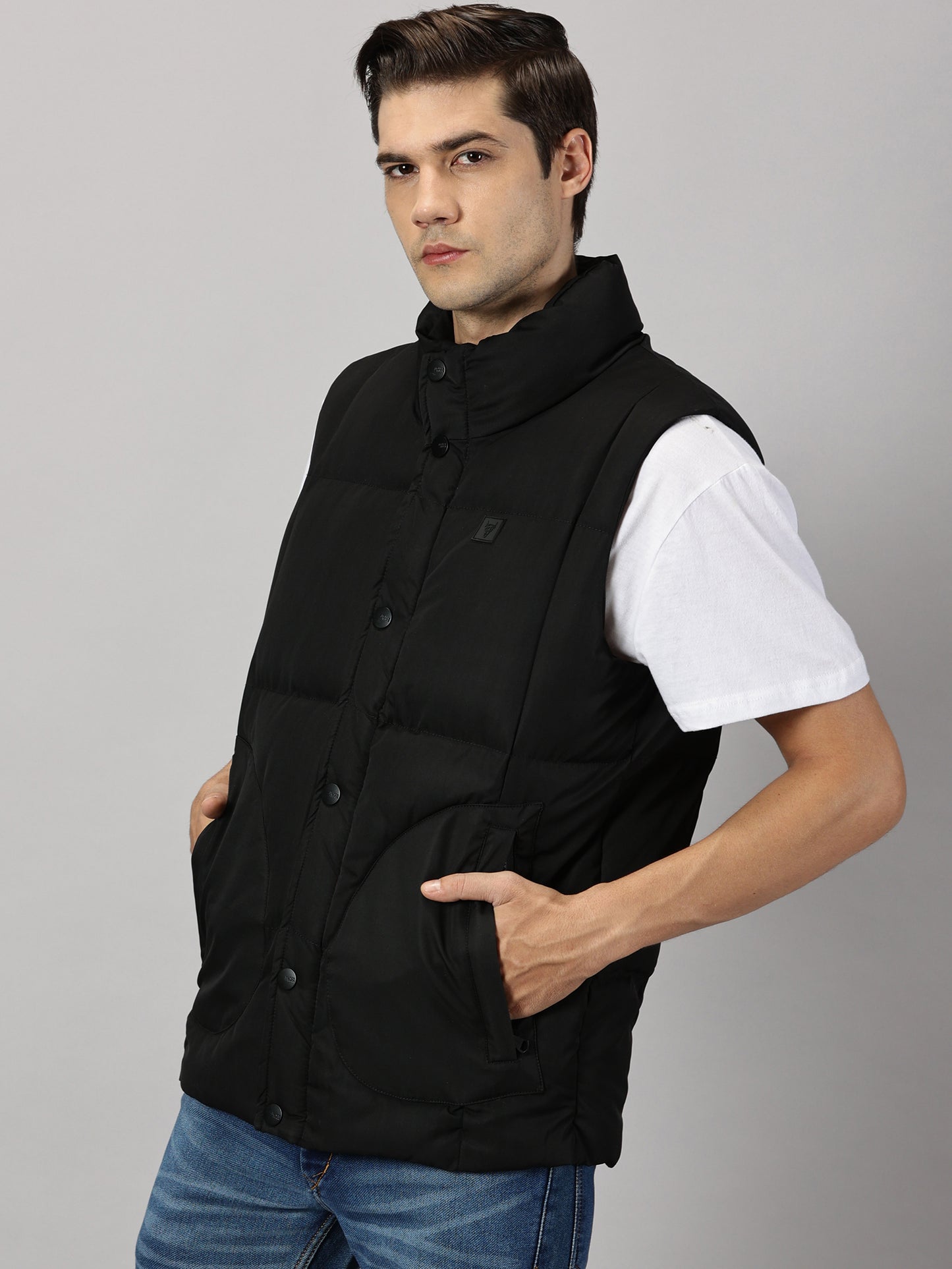 Onyx Sleeveless Puffer Jacket