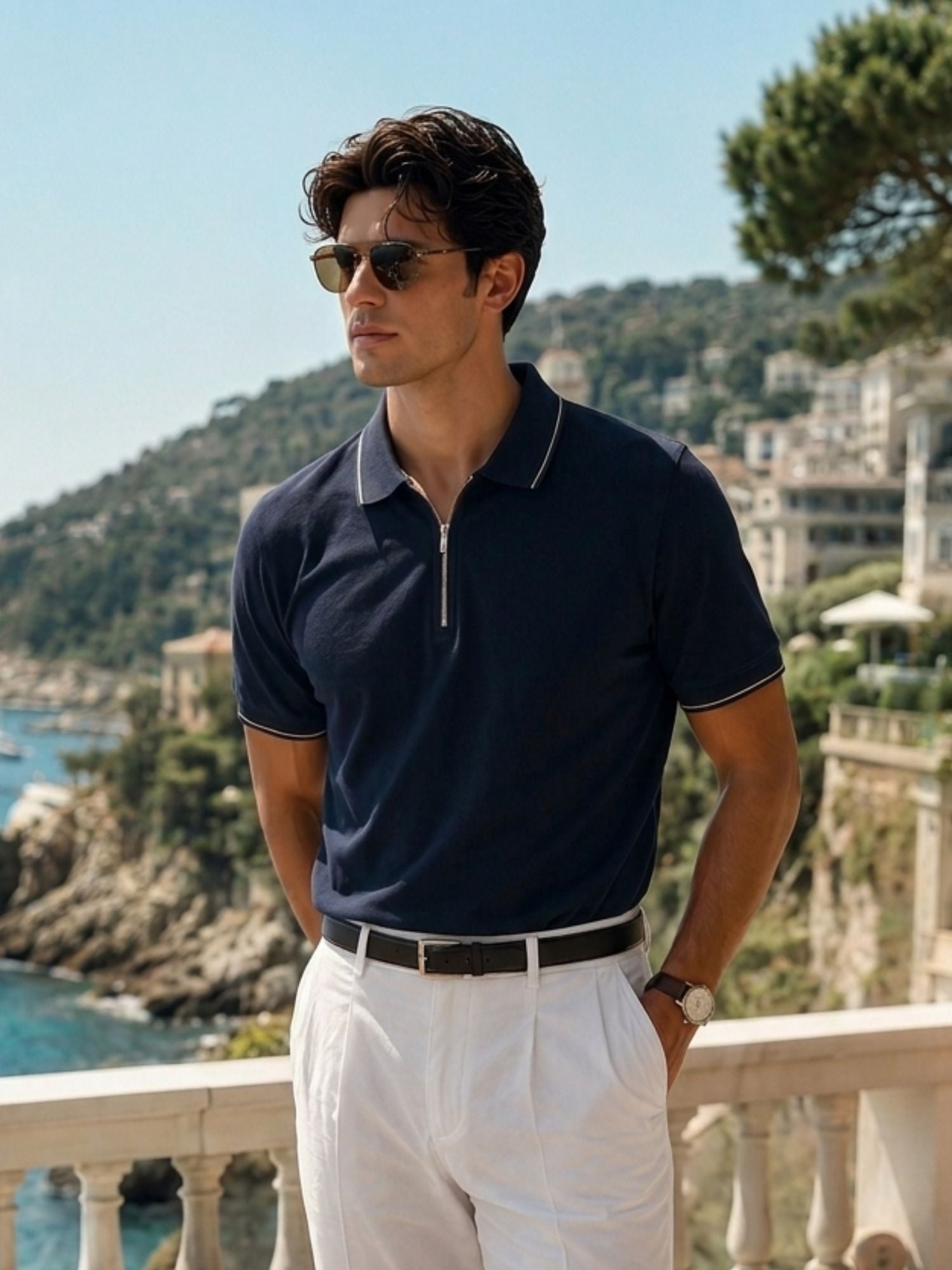 The Heritage Zipper Polo