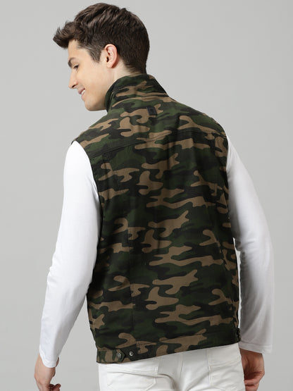 Jungle Camo Sleeveless Jacket