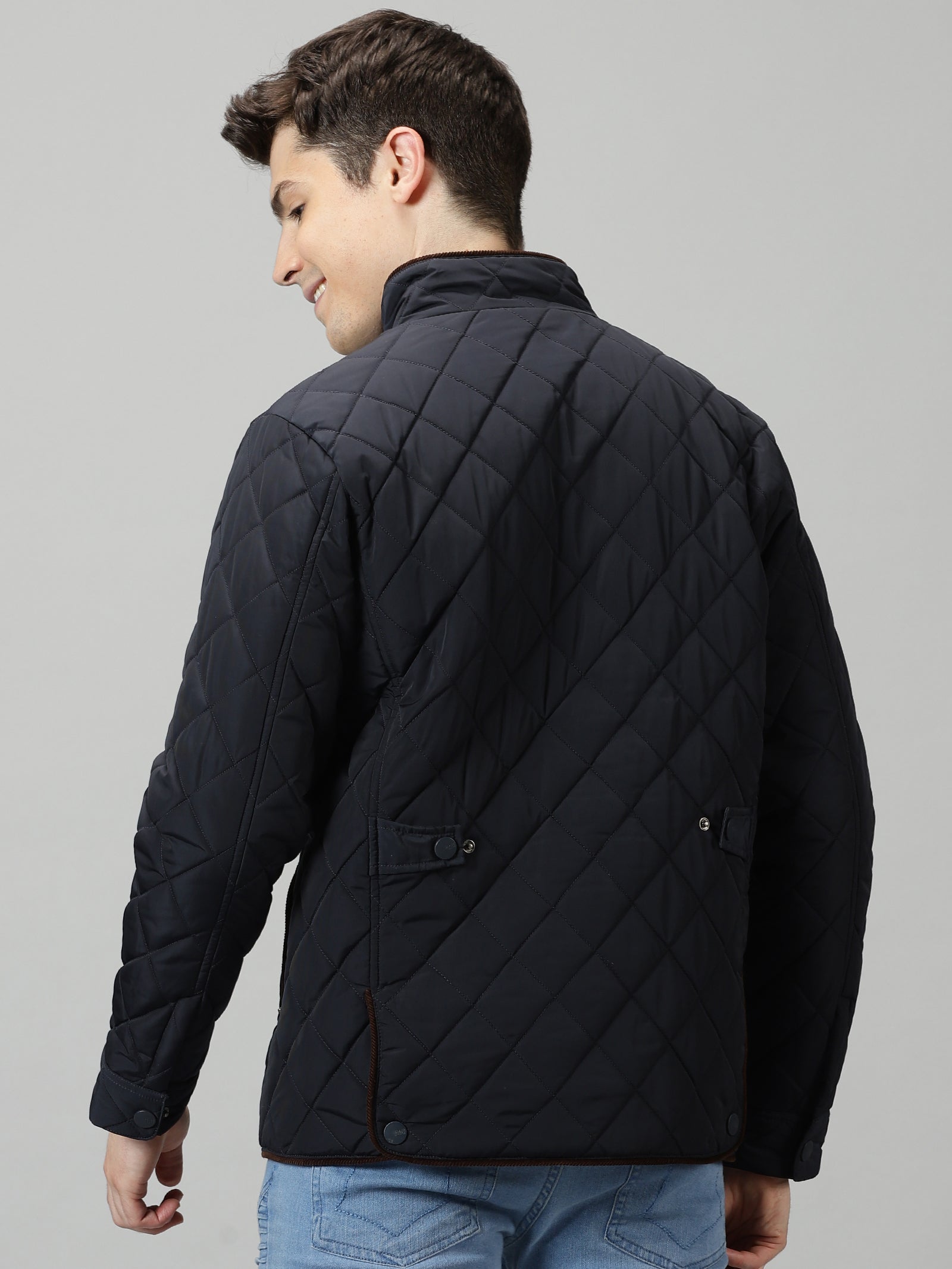 Deep Sapphire Quilted Jacket