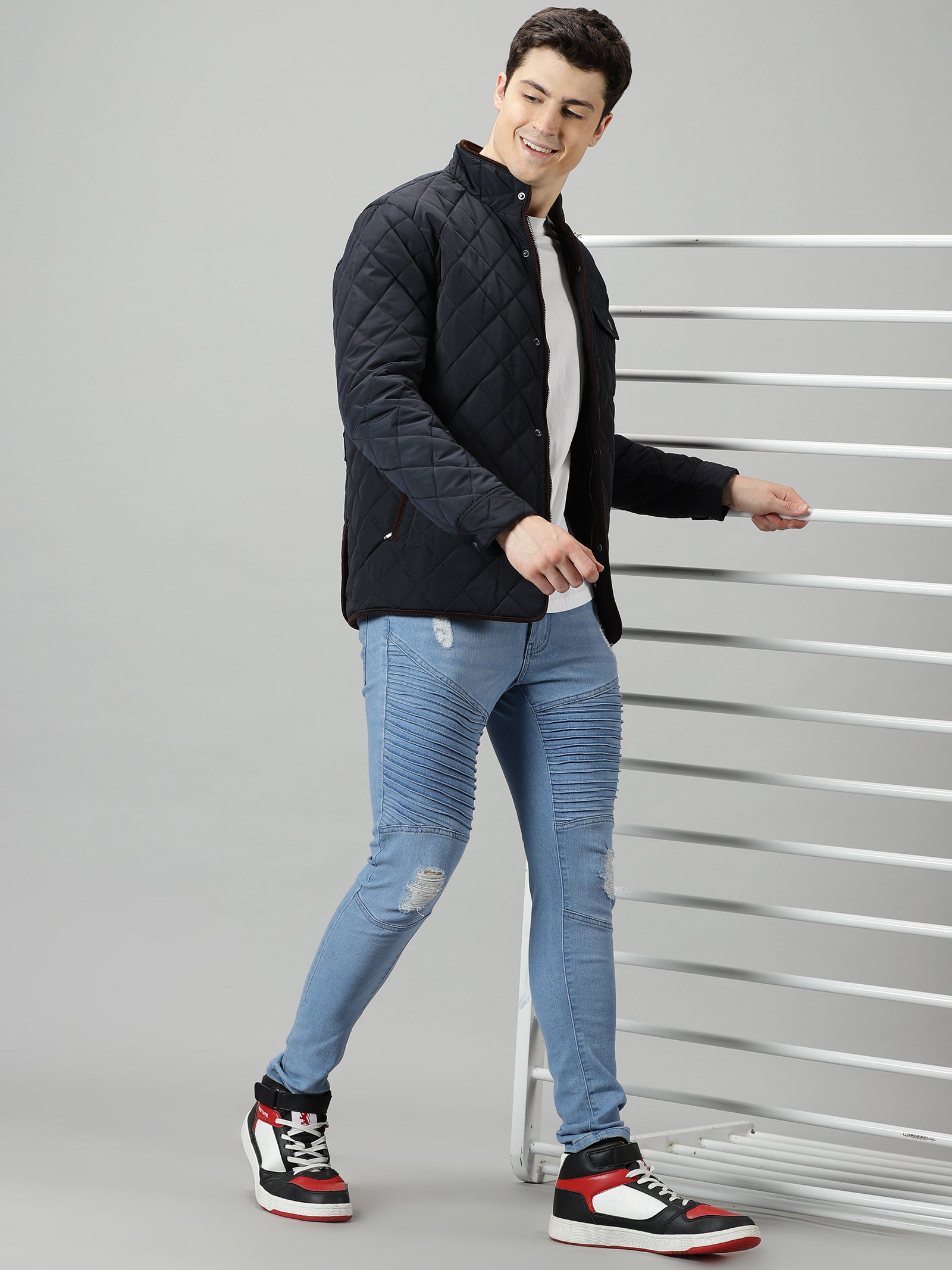 Deep Sapphire Quilted Jacket