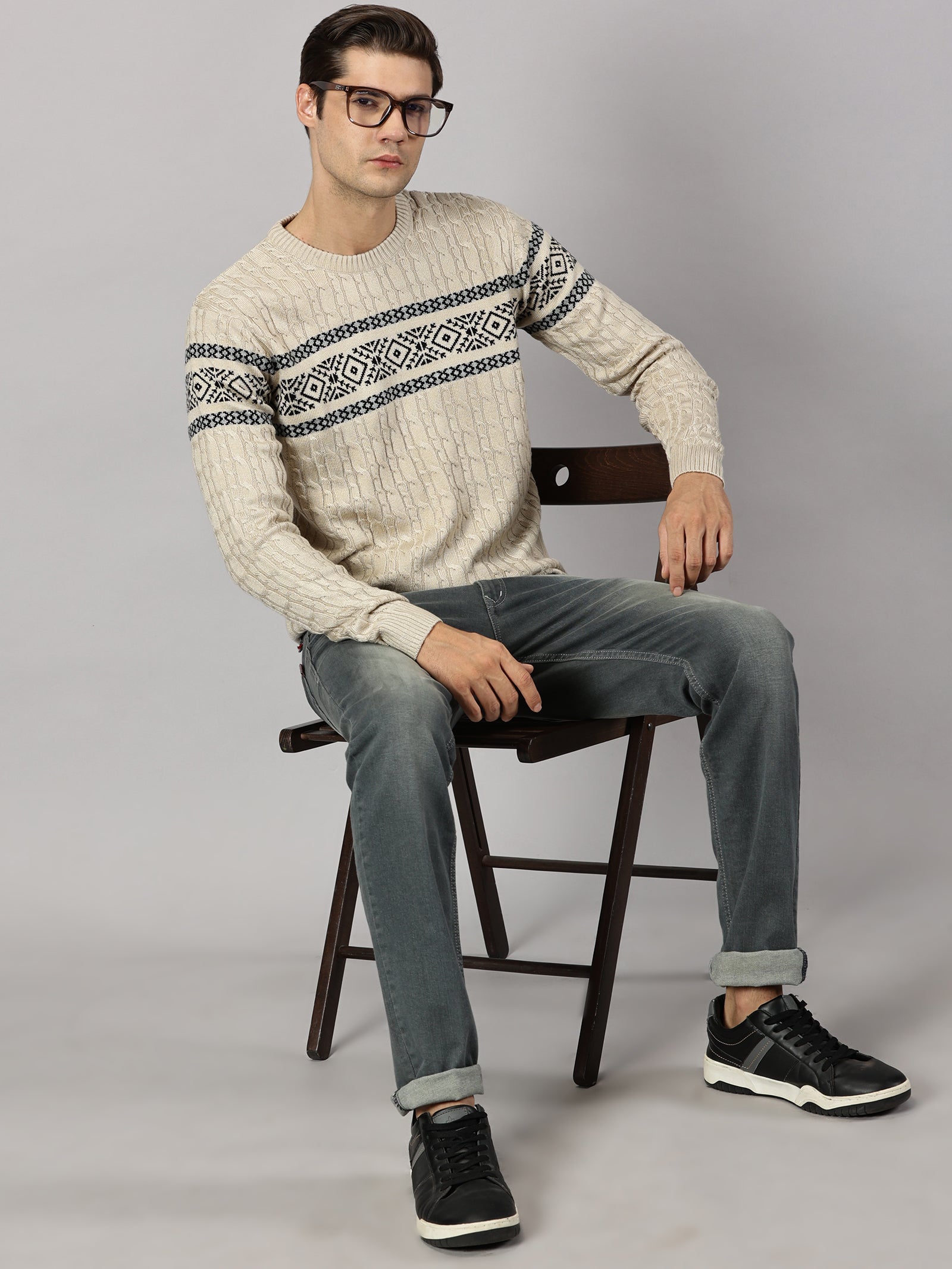 Vanilla Fair Isle Sweater