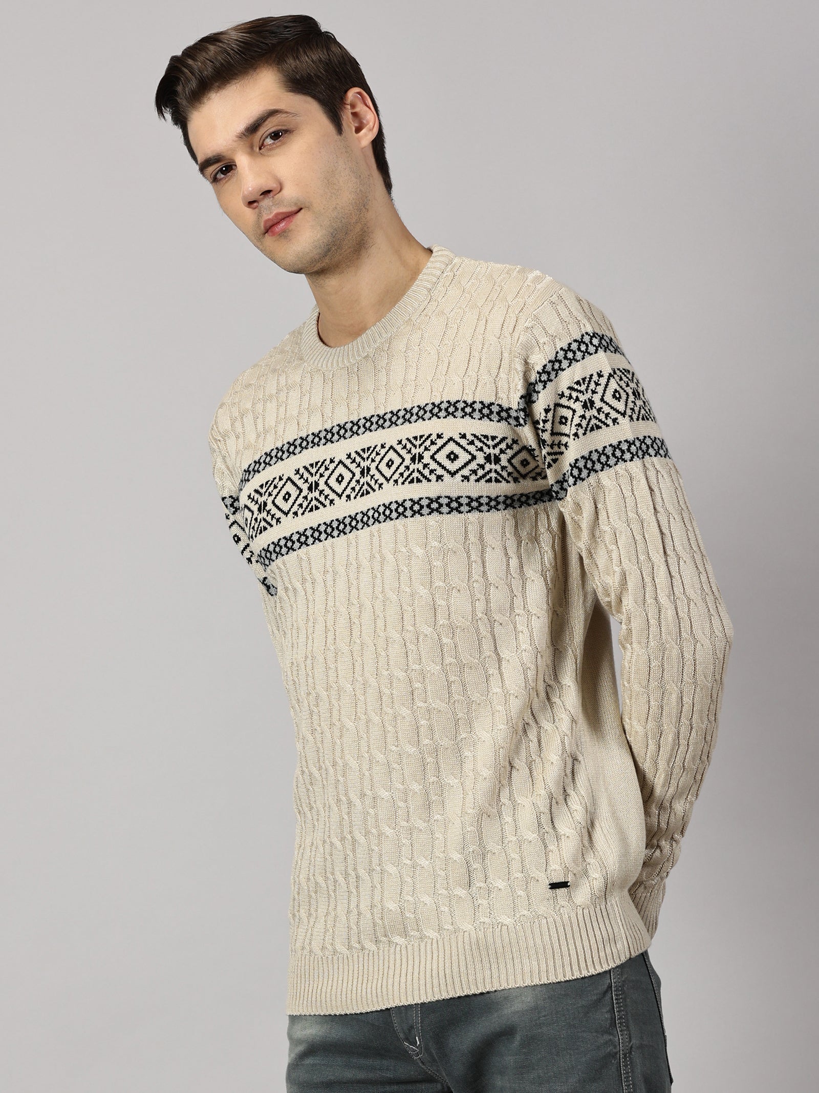 Vanilla Fair Isle Sweater