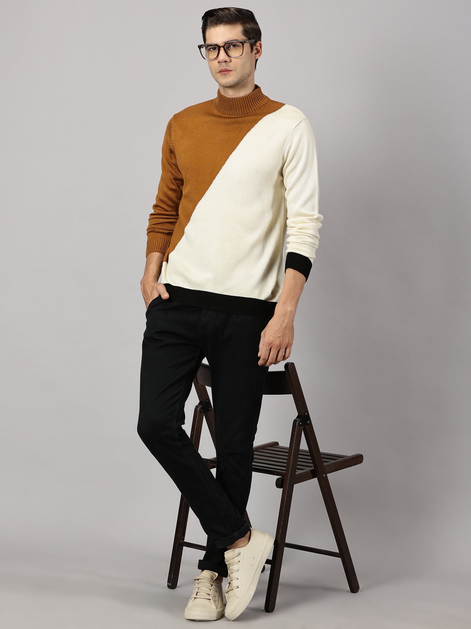 Sand & Snow High Neck Sweater