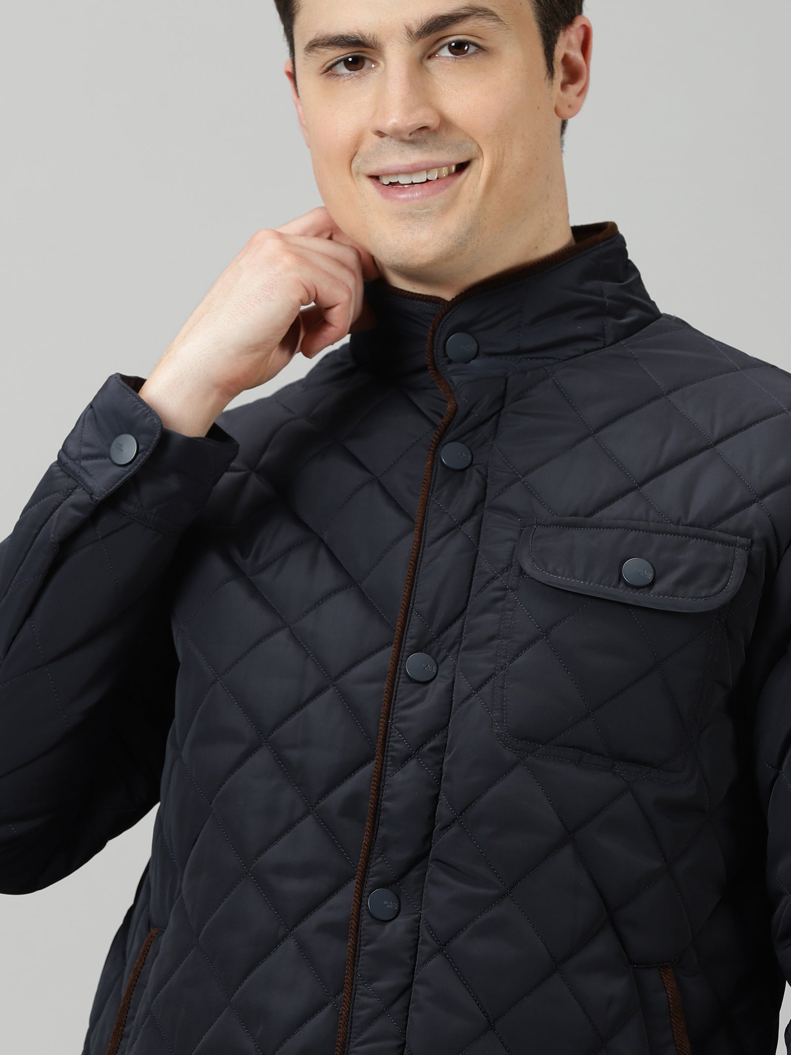Deep Sapphire Quilted Jacket