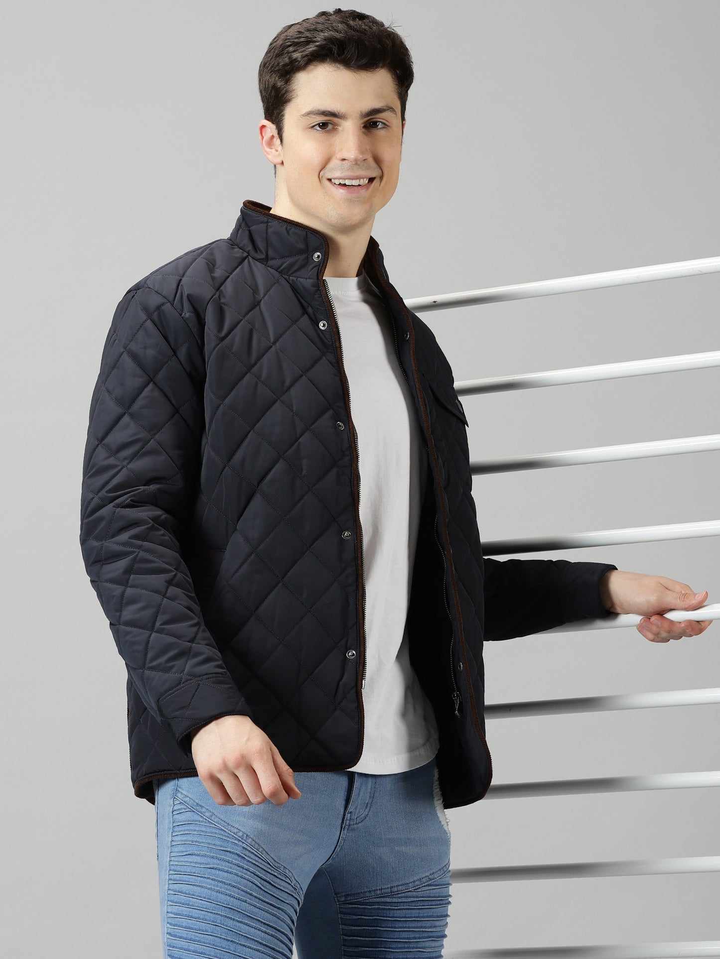 Deep Sapphire Quilted Jacket