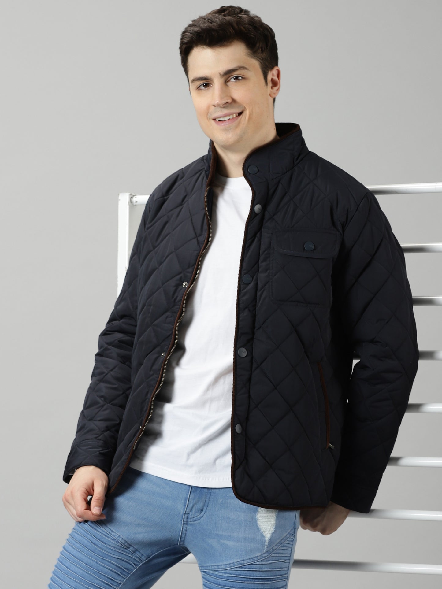 Deep Sapphire Quilted Jacket