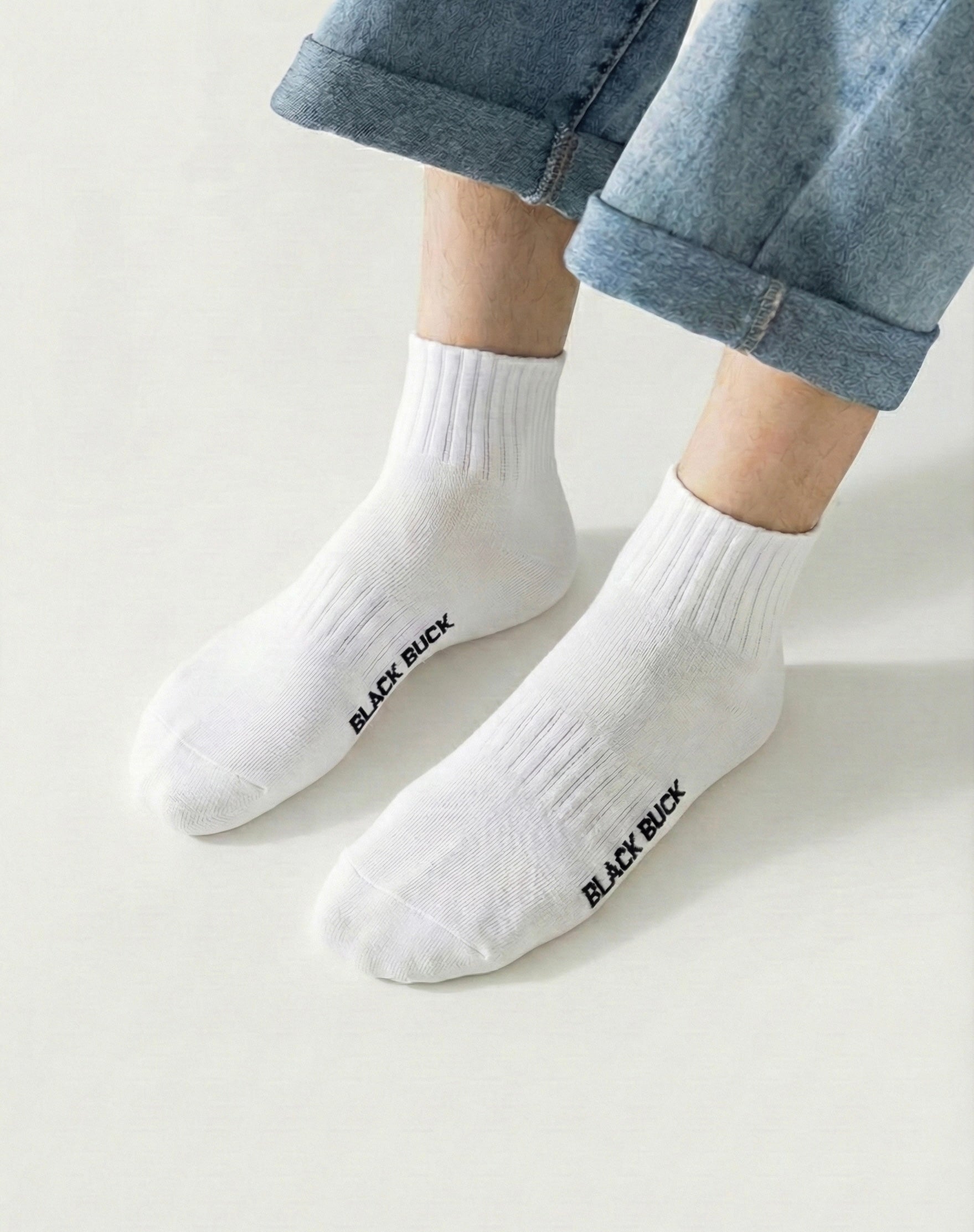 BB Essential Micro Crew Length Cotton Socks (Tri-Pack)
