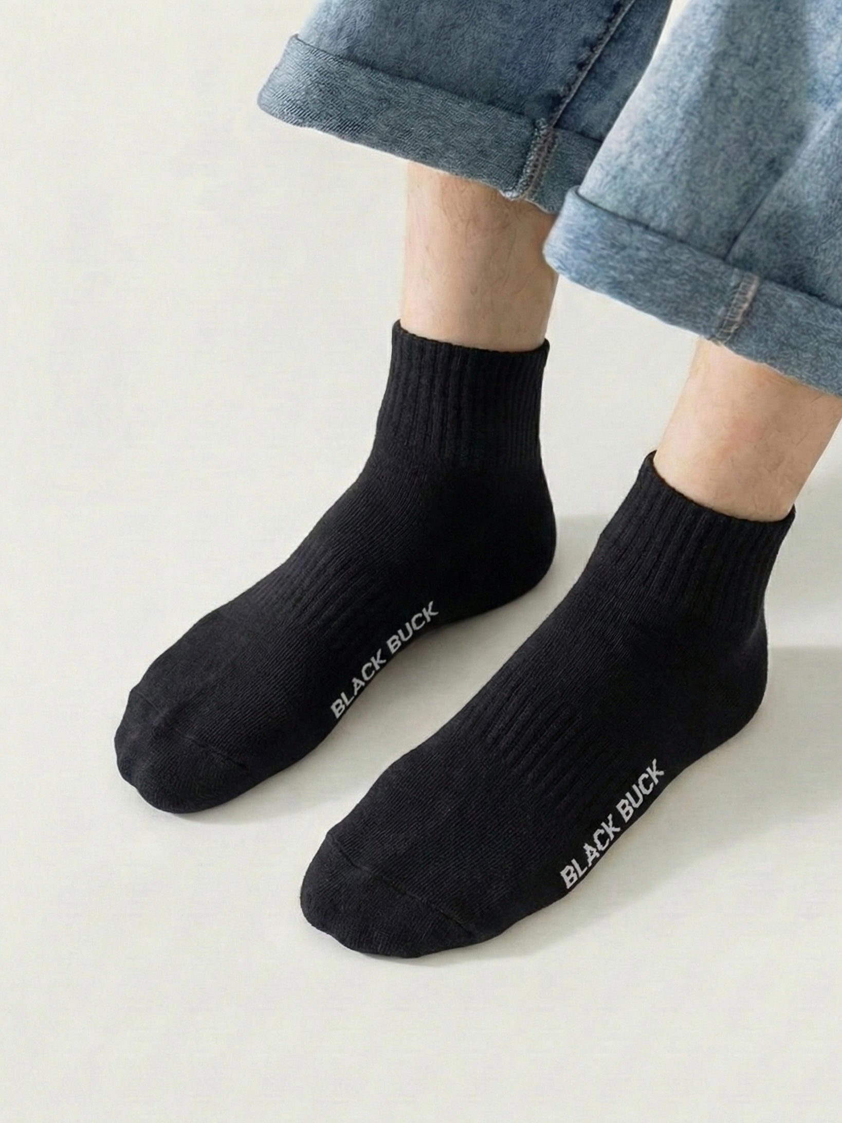 BB Essential Micro Crew Length Cotton Socks (Tri-Pack)