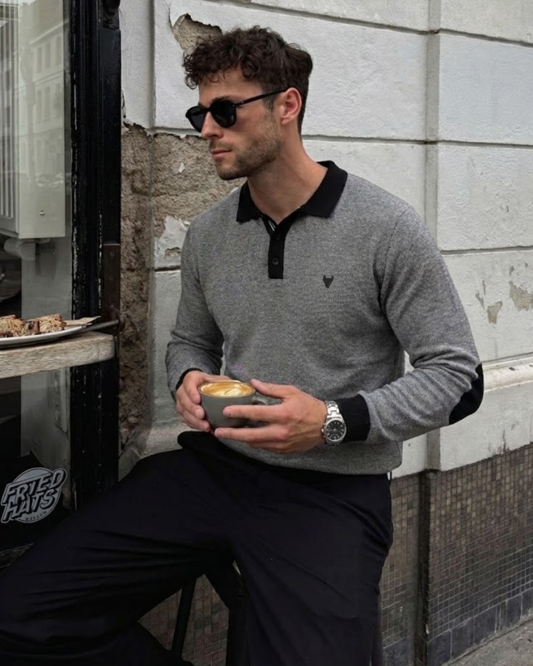 Classic Polo Collared Sweater