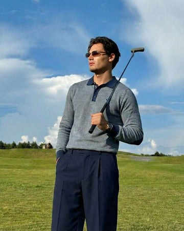 Classic Polo Collared Sweater