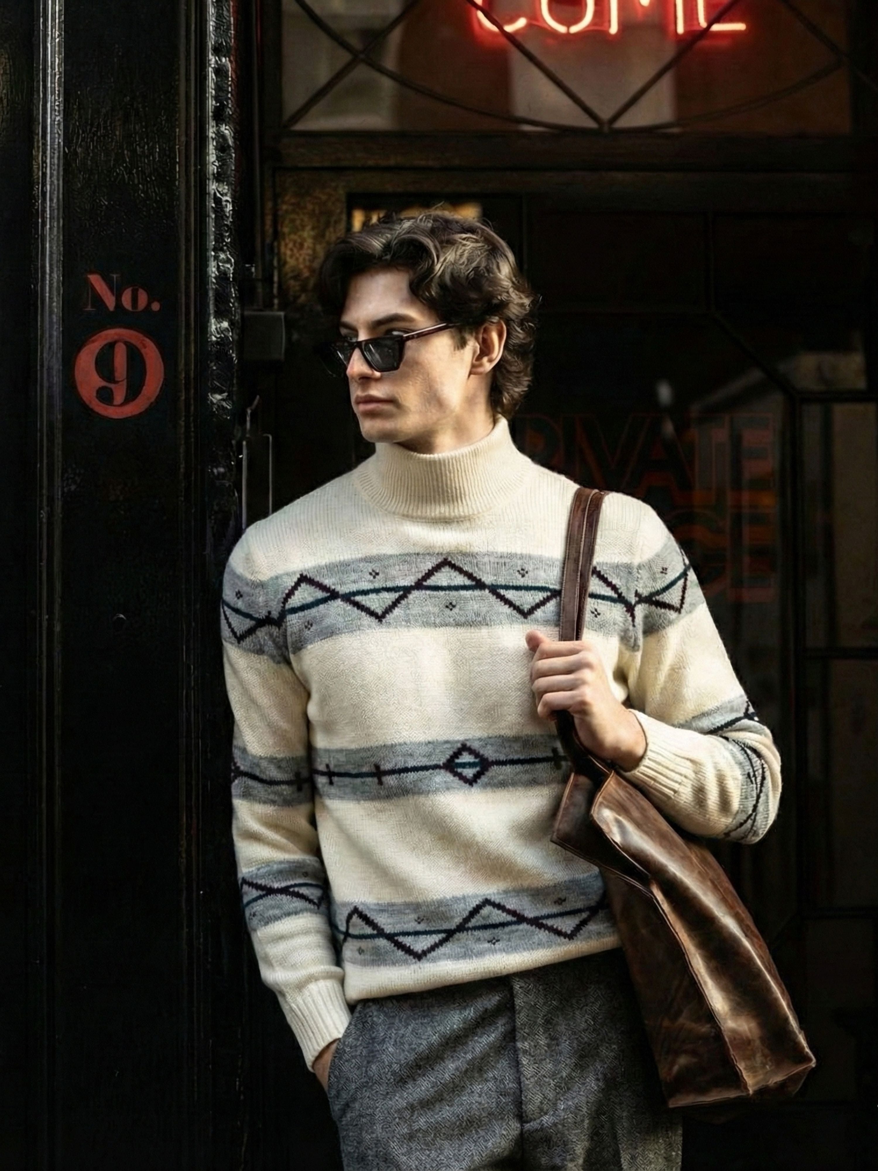 Nordic High Neck Sweater
